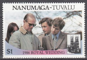 Tuvalu - Nanumaga, SW91, MNH, 1986, Royal Wedding, (AA01347)