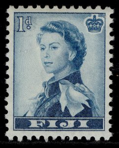 FIJI QEII SG281, 1d turquoise-blue, NH MINT.