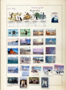 AUSTRALIA +AAT Used on 6 Pages  (Apx 60+Items) (RK449