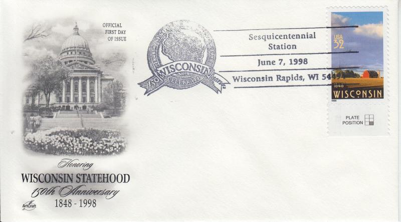 1998 Wisconsin Sesquicentennial Wisconsin Rapids Pictorial 