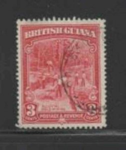 BRITISH GUINEA #212 1934 3c KING GEORGE V F-VF USED b