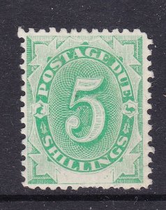 Australia Scott J8, 1902 5/ Blank Base Postage Due, VF MLH.  Scott $210