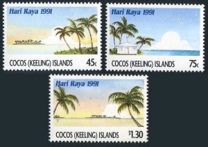 Cocos Isls 241-243,MNH.Michel 249-251. Hari Raya,1991.