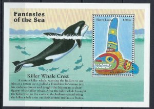 Sierra Leone 1941 MNH 1996 Killer Whale Crest (an8309)