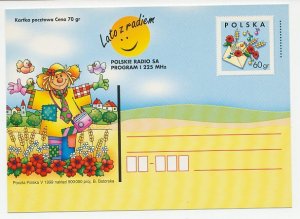 Postal stationery Poland 1999 Scarecrow