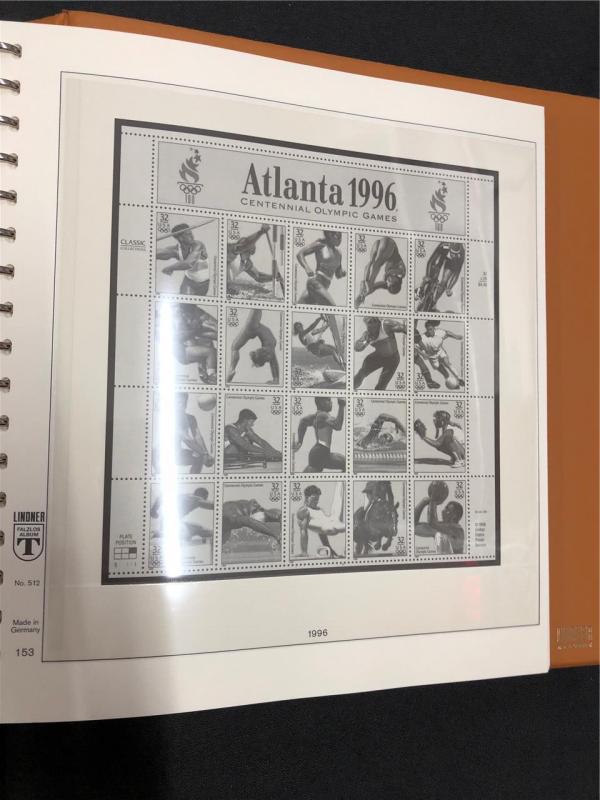 Lindner US Hingeless Stamp Albums 2 Volumes 1995-2000