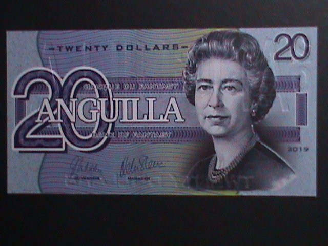 ​ANGUILLA 2019-COLLECTIBLE UNCIRCULATED POLYMAR LOVELY BEAUTIFUL NOTE VF