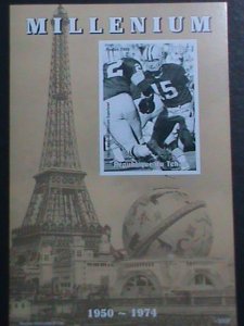 ​CHAD-1999-MILLENIUM-AMERICAN SUPER BOWL-FOOTBALL IMPERF: MNH S/S VERY FINE