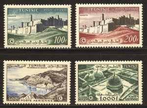 Tunisia Scott C17-C20 Unused HOG/MNHOG - 1953-54 Air Post Issue - SCV $105.75