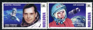 Moldova 2012 - Space - Gagarin - Pruhariu - MNH Set