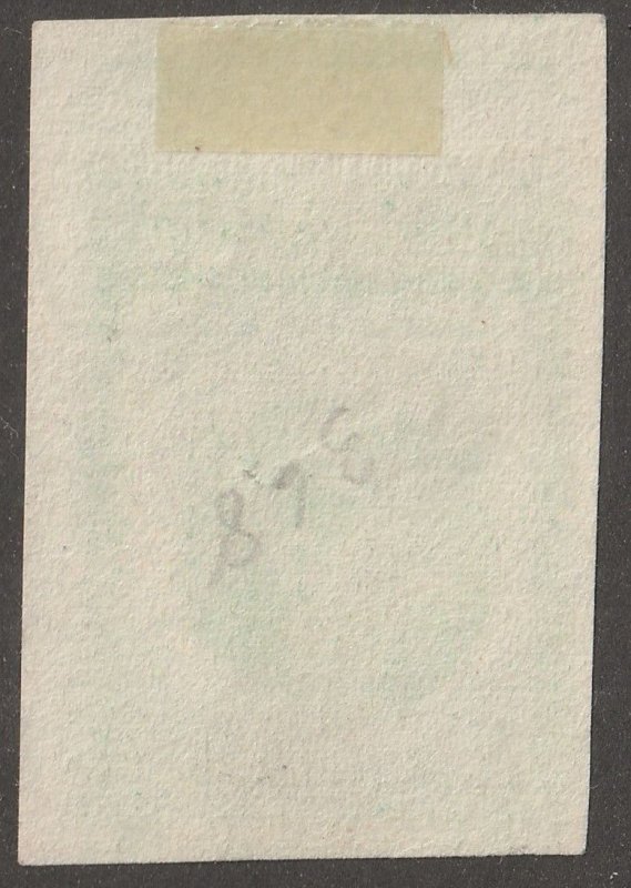 Cuba, stamp, Scott#368, used, hinged,  1 correos, green, imperf