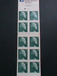 ​UNITED STATES-2001-SC#3468a -GEORGE WASHINGTON COMPLETE BOOKLET OF 10 STAMPS-