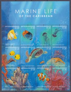 2012 Antigua and Barbuda 5058-5069ZB Marine fauna  12,00 €