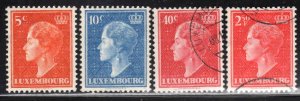 Luxembourg #265-71 ~  Short Set 4 of 7 ~ Unused, Used ~ MX-hinge