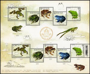 Belgium 2022 MNH Stamps Mini Sheet Scott 2985 Animals Amphibians Frogs