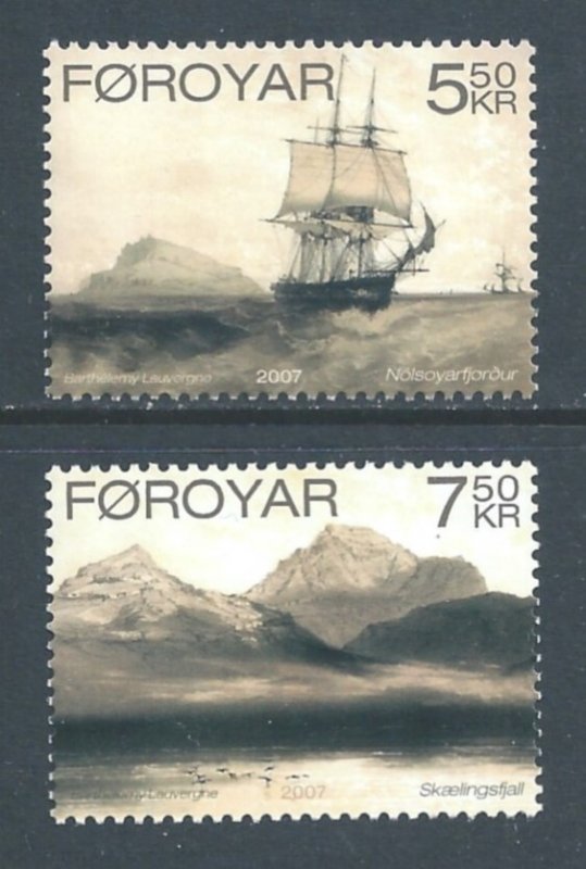 Faroe Islands #481-2 NH Ancient Lithographs