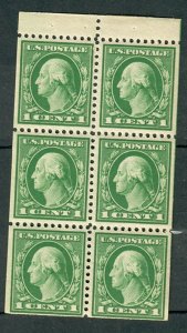 498e MNH Washington booklet pane of 6