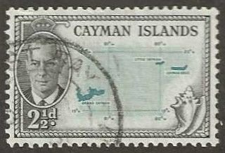 Cayman Islands 127, used.  1950. (C274)