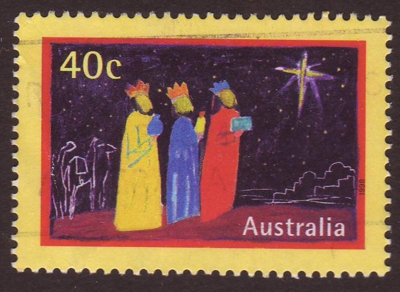 Australia 1998 Sc#1713, SG#1832 40c Wise Men, Christmas USED.  