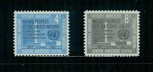 #83-84 United Nations Single Issues CV$.40