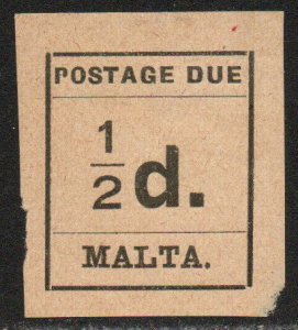 Malta Sc #J1 Mint Hinged
