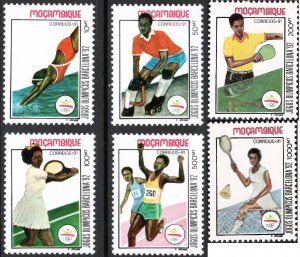 Mozambique 1991 MNH Stamps Scott 1153-1158 Sport Olympic Games Field Hockey