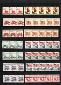 United States   14 MNH plate number coils transportation