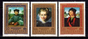 Liechtenstein 1985 Paintings Complete Mint MNH Set SC 817-819