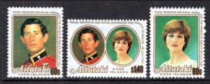 Aitutaki 247-249 Royal Wedding MNH VF