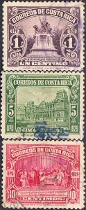 Costa Rica #151-156 Used