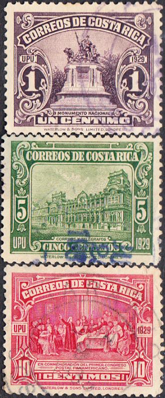 Costa Rica #151-156 Used