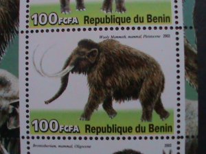 BENIN-2003 PREHISTORY ANIMALS-DINOSAURS- MNH -S/S VF-SCOTT NOT LISTING