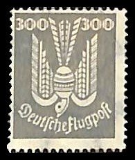 Germany, Empire 1924, 300Pf, Stamp out of set, Unused (hinged)