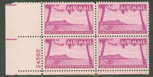 United States #C46 Mint (NH) Plate Block