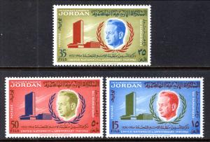 Jordan 385-387 United Nations MNH VF