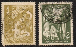 Portuguese India Sc #490-491 Used