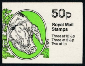 GREAT BRITAIN MINT NH (MNH) BOOKLET FARM ANIMALS PIG