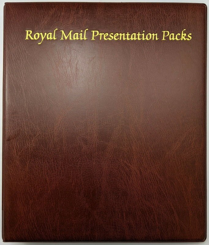 Royal Mail Presentation Packs Folder Abum In Slipcase Ring Binder & 14 Sleeves