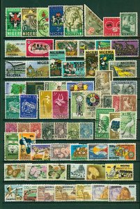 Nigeria collection with a good range of issues will benefit  Used Stamps