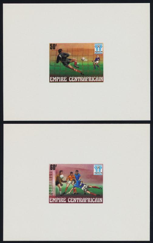 Central Africa 303-7 Deluxe Sheets MNH World Cup Soccer, Sports