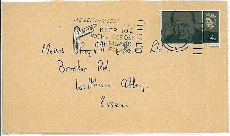 AUTO CARS -  SPECIAL POSTMARK on COVER - GB