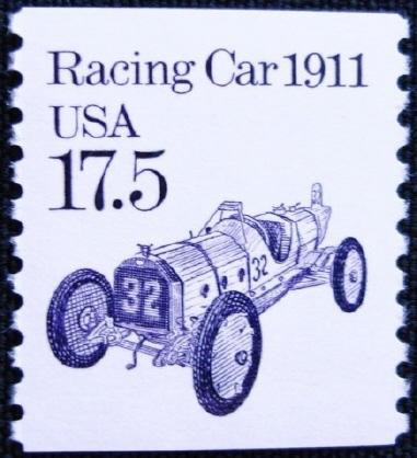 2262 Racing Car F-VF MNH transportation coil single