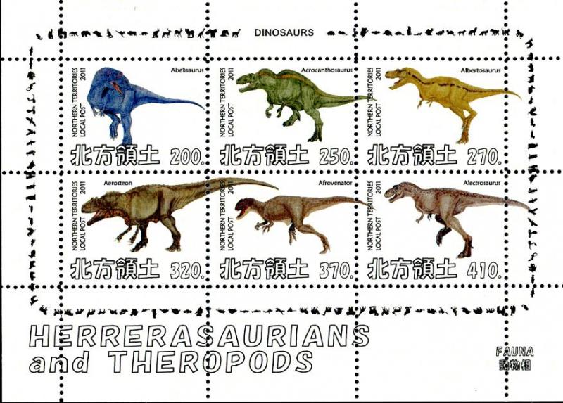 NORTHERN TERRITORIES SHEET DINOSAURS