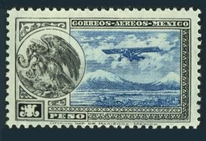 Mexico C17,MNH.Michel 612. Air Post 1929.Coat of Arms,Eagle,Airplane.