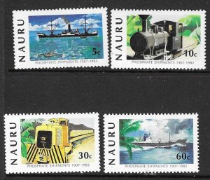 NAURU SG267/70 1982 PHOSPHATE SHIPMENTS  MNH