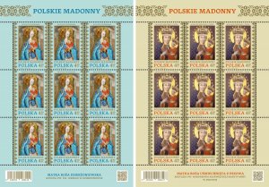 Poland 2022 MNH Stamps Mini Sheet Virgin Mary Icons