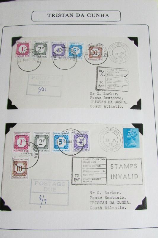 Tristan Da Cunha Cover Collection Rare Markings