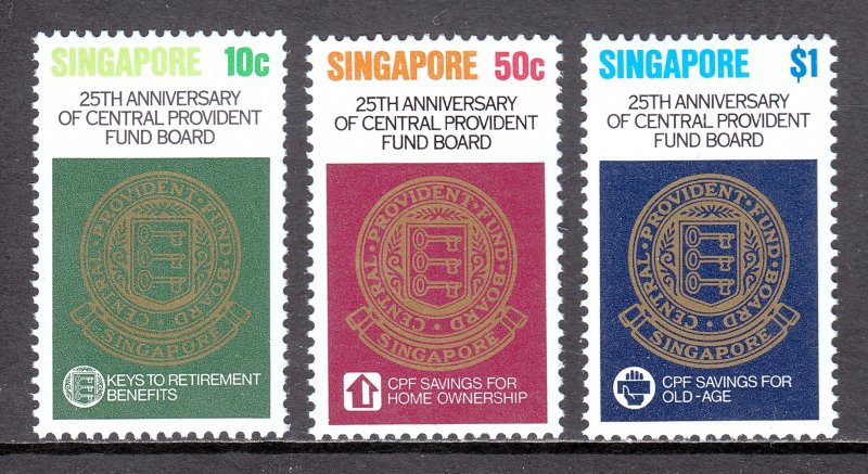 Singapore - Scott #353-355 - MNH - SCV $2.40
