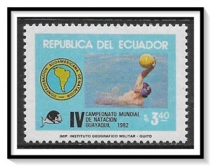 Ecuador #1028 Swimming Championships MNH