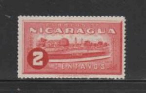 NICARAGUA #675 1939 2c DARIO PARK MINT VF LH O.G